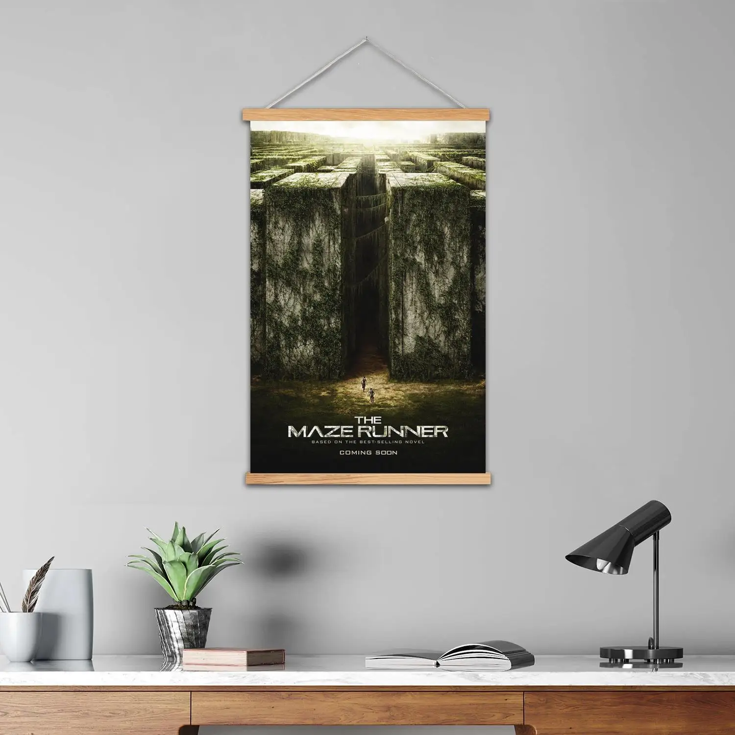 The Maze Runner Movie Framed Wall Painting Canvas Art Poster, Wall Art  Modern Family Bedroom Decor Posters,Decorative painting