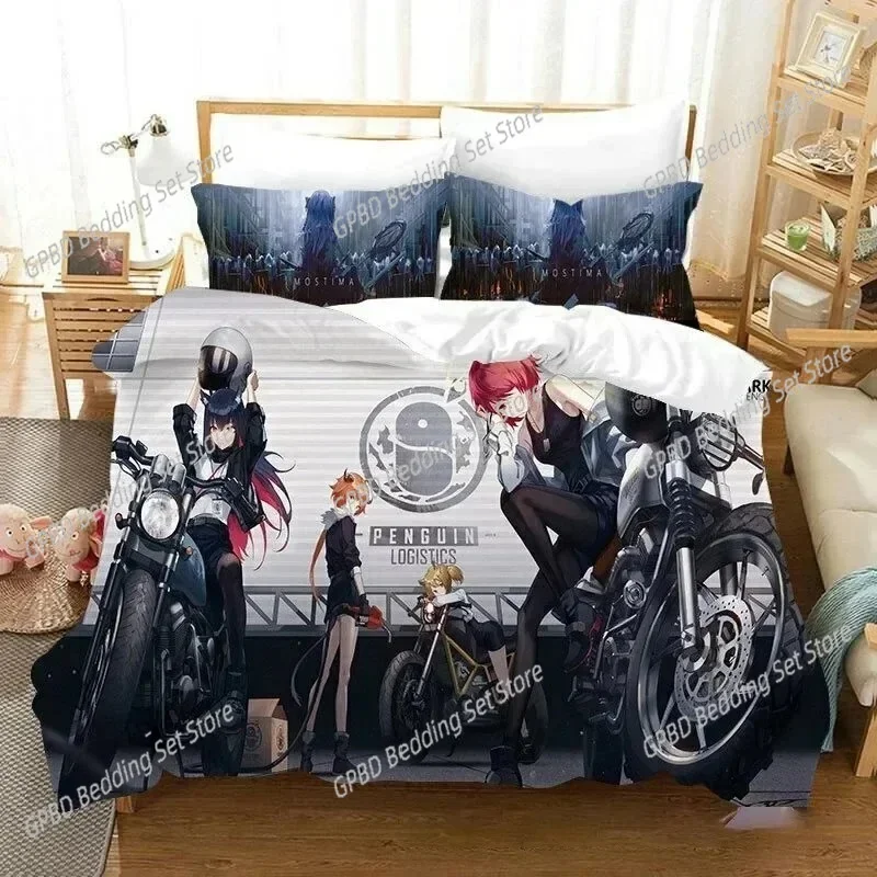 

Anime Game Arknights Bedding Set 3D Printed Suitable for Bedroom Duvet Cover Set With Pillowcases Kids Home Textile