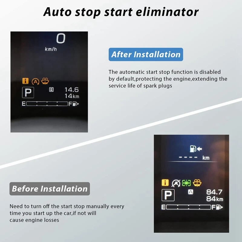 Auto Start Stop Eliminator For Subaru Forester 2019-2022 Legacy 2017-2020 Outback 2015-2020 XV 2018-2022 A-Off Switch