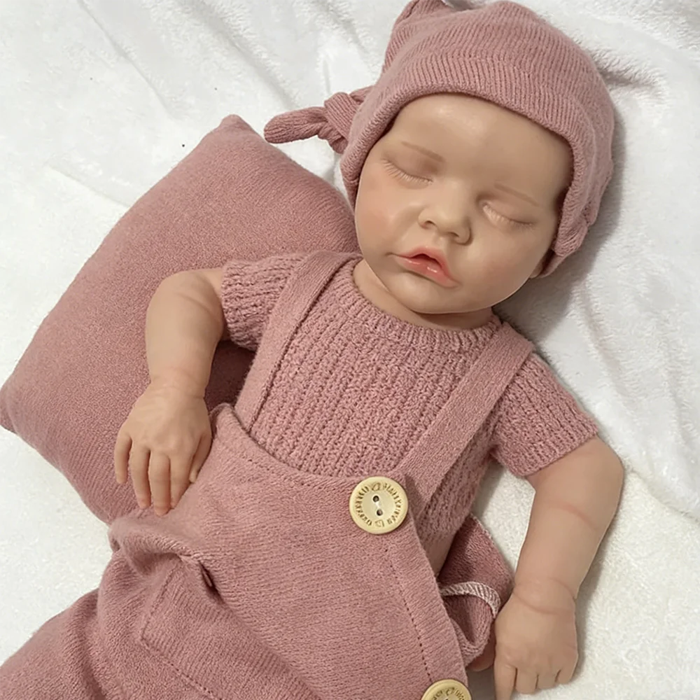 

Полноразмерная мягкая афроамериканская портретная кукла-реборн 17 дюймов, тяжелый Платиновый силиконовый прототип для новорожденных девочек и детей