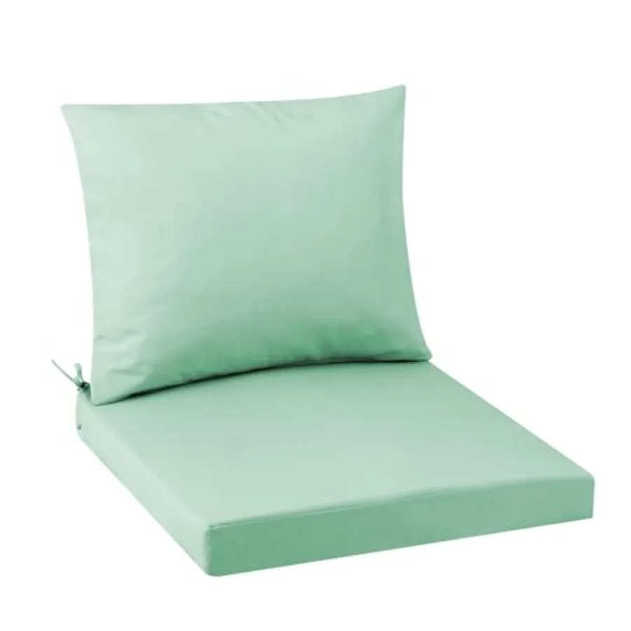 

Набор подушек для уличной мебели 19 x 19 дюймов, водонепроницаемые и устойчивые к выцветанию, с съемным чехлом, для глубоких сидений