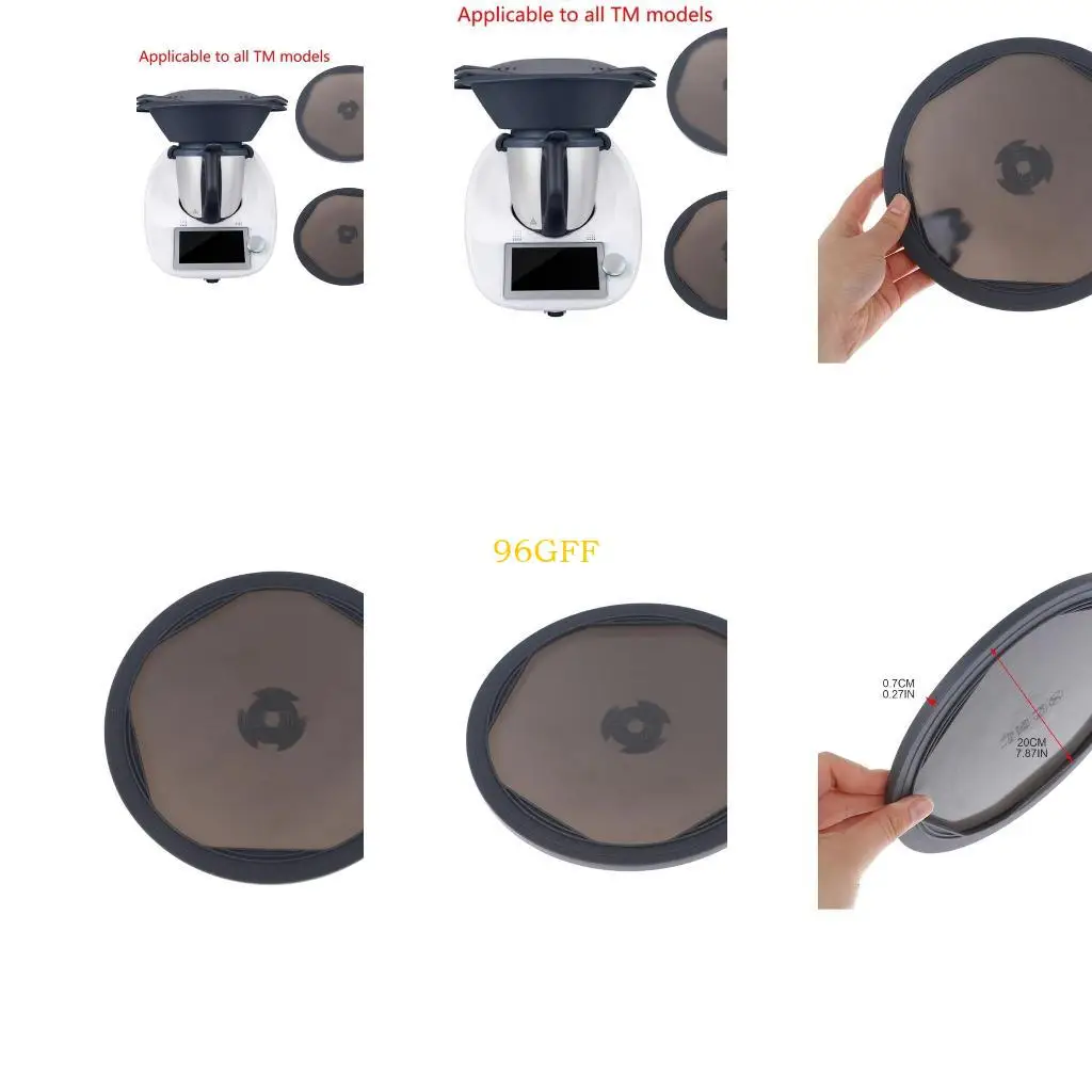 96GF Silicona Supction Tapa Microondas Cubierta resistente calor Envoltura Tapa Tapa Sellador vacío para Thermomix TM31