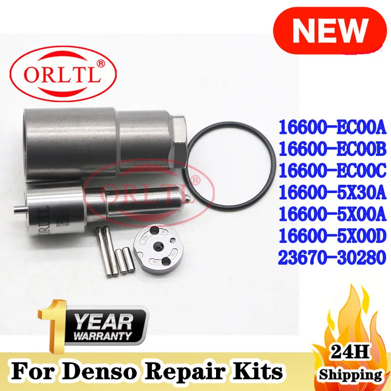 ORLTL Injector Repair kits For DENSO 16600-EC00A 16600-EC00B 16600-EC00C 16600-5X30A 16600-5X00A 16600-5X00D 23670-30280