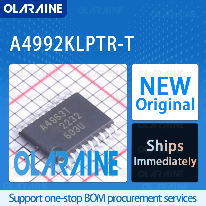 1/5/10Pcs A4992KLPTR-T TSSOP-20 original ic chip Reach/Motion/Ignition Controllers and Drivers RoHS Frequency4 MHz Voltage 7.2 V