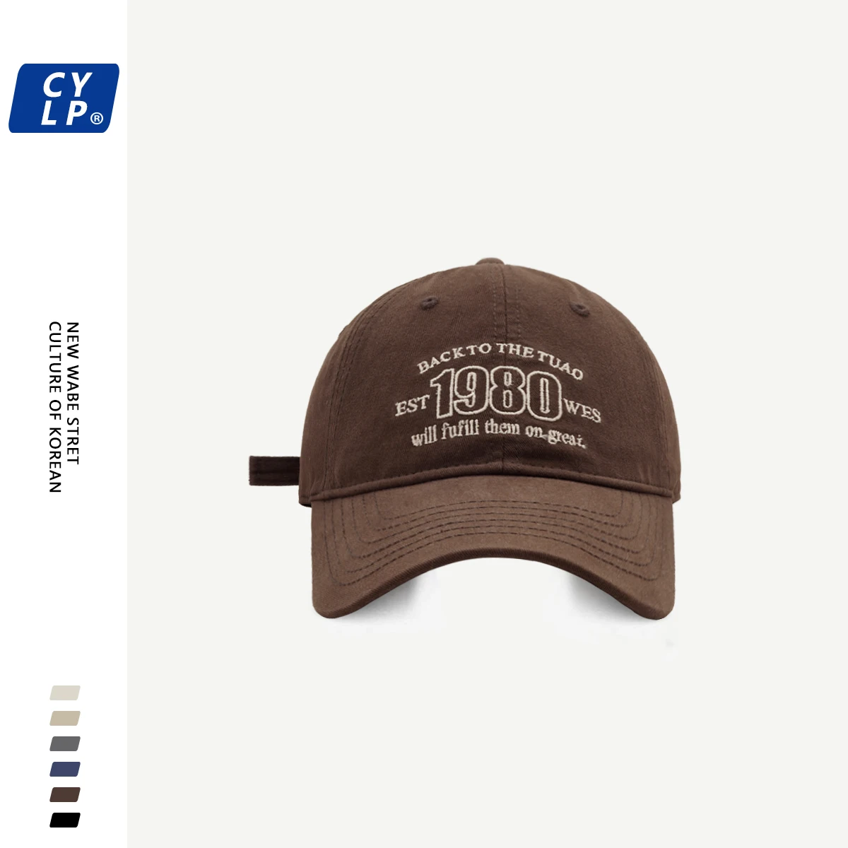 Fashion Brand Letter Embroidered Baseball Cap Men and Women Couple Summer Korean Style Fashion All-Match Peaked Cap
