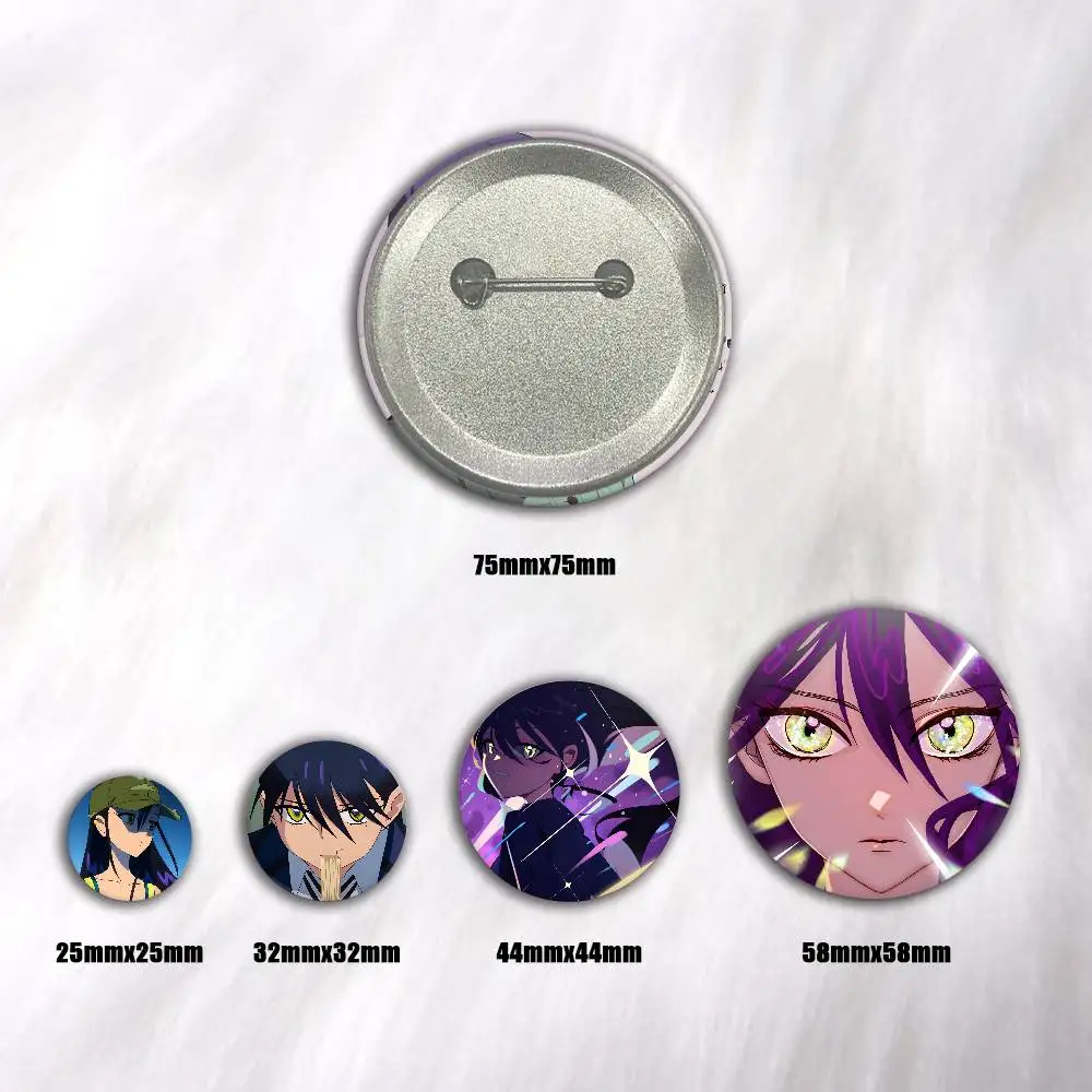 Cartoon M-Mobile S-Suit Anime Girl Nyaan Badge Tinplate DIY Backpack Clothing Accessories Jewelry Pins