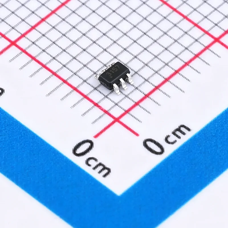 50PCS/LOT SGM3157YC6/TR marking 3157 bidirectional, single-pole/double-throw (SPDT) CMOS analog switch
