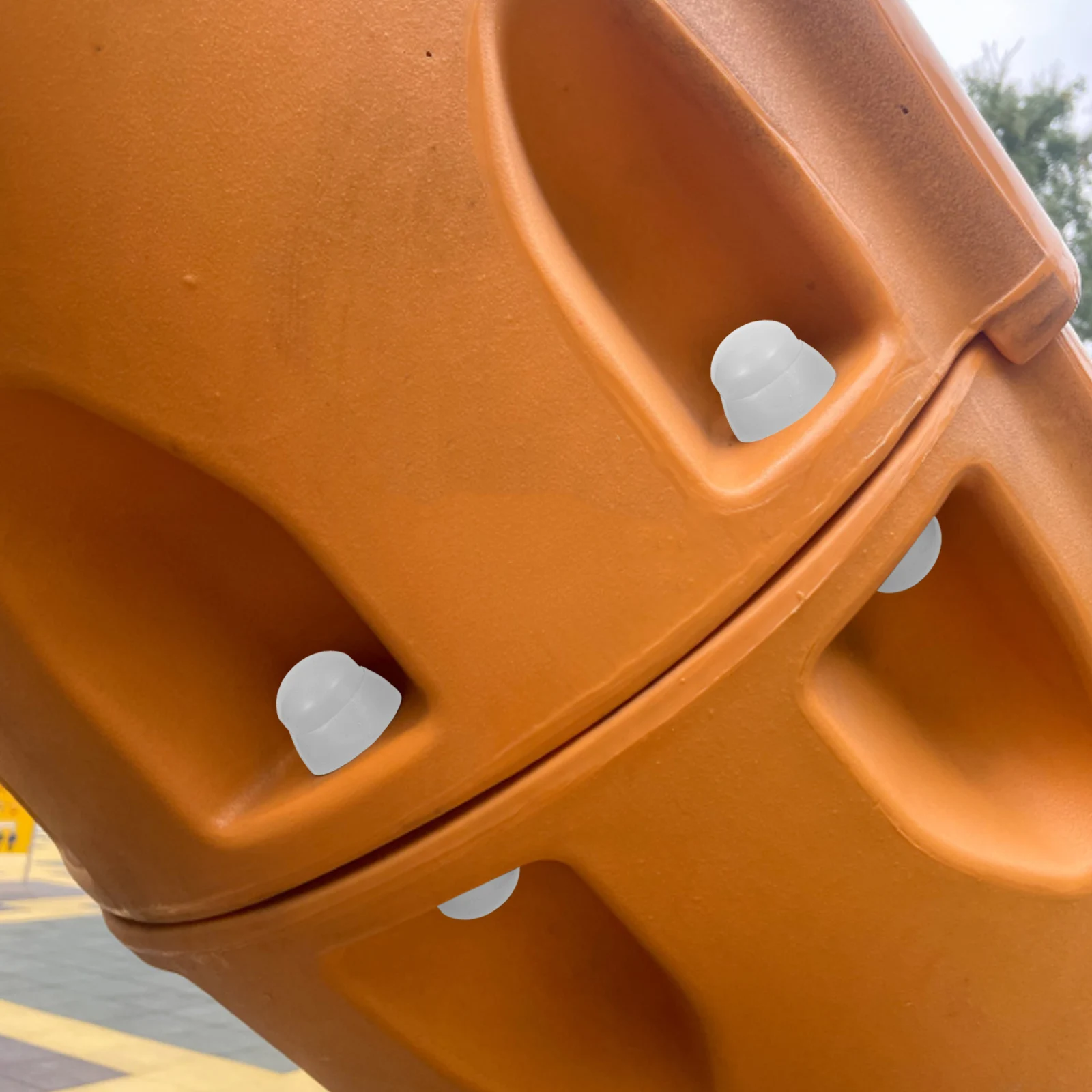 

10 Pcs Rides Nut Caps Protection Cover Slide Kids Playground Accessories White Bolt for Child