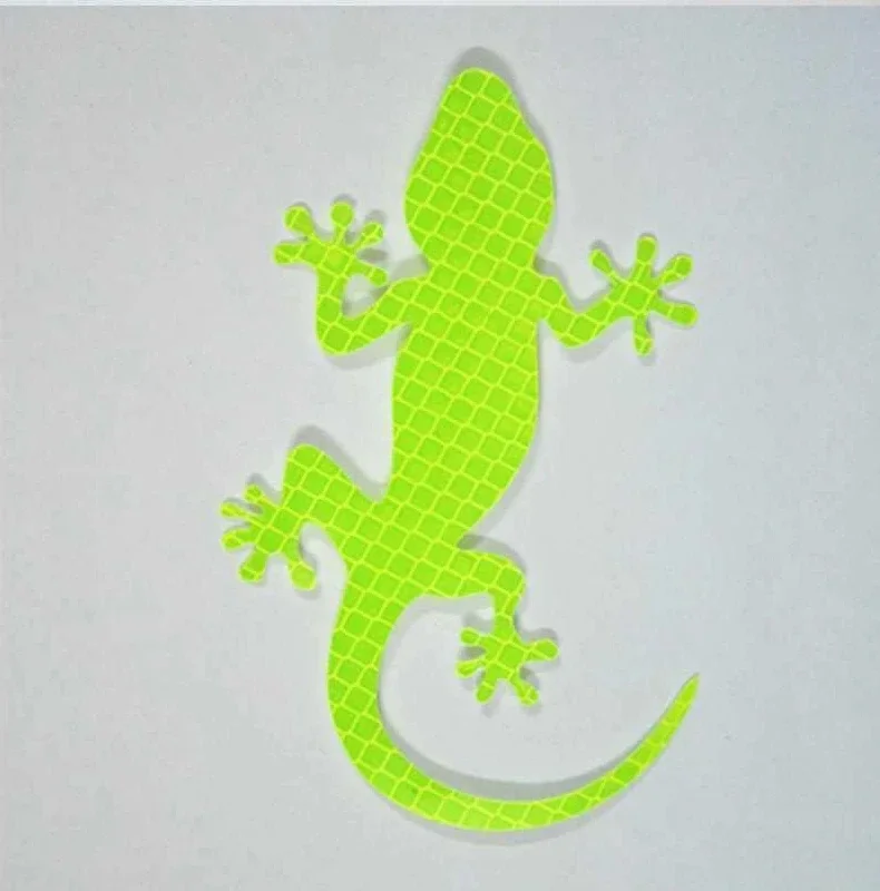 Car Styling Reflective Safety Sticker Warning Mark  Night Driving Warning Gecko Strip Light Reflector Auto Exterior Accessories