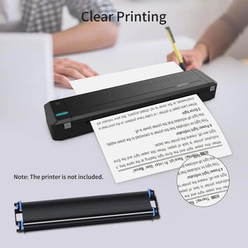 2 rollos/caja para cinta de transferencia térmica HPRT con función RFID para impresora de transferencia térmica portátil A4 HPRT MT800 215mm