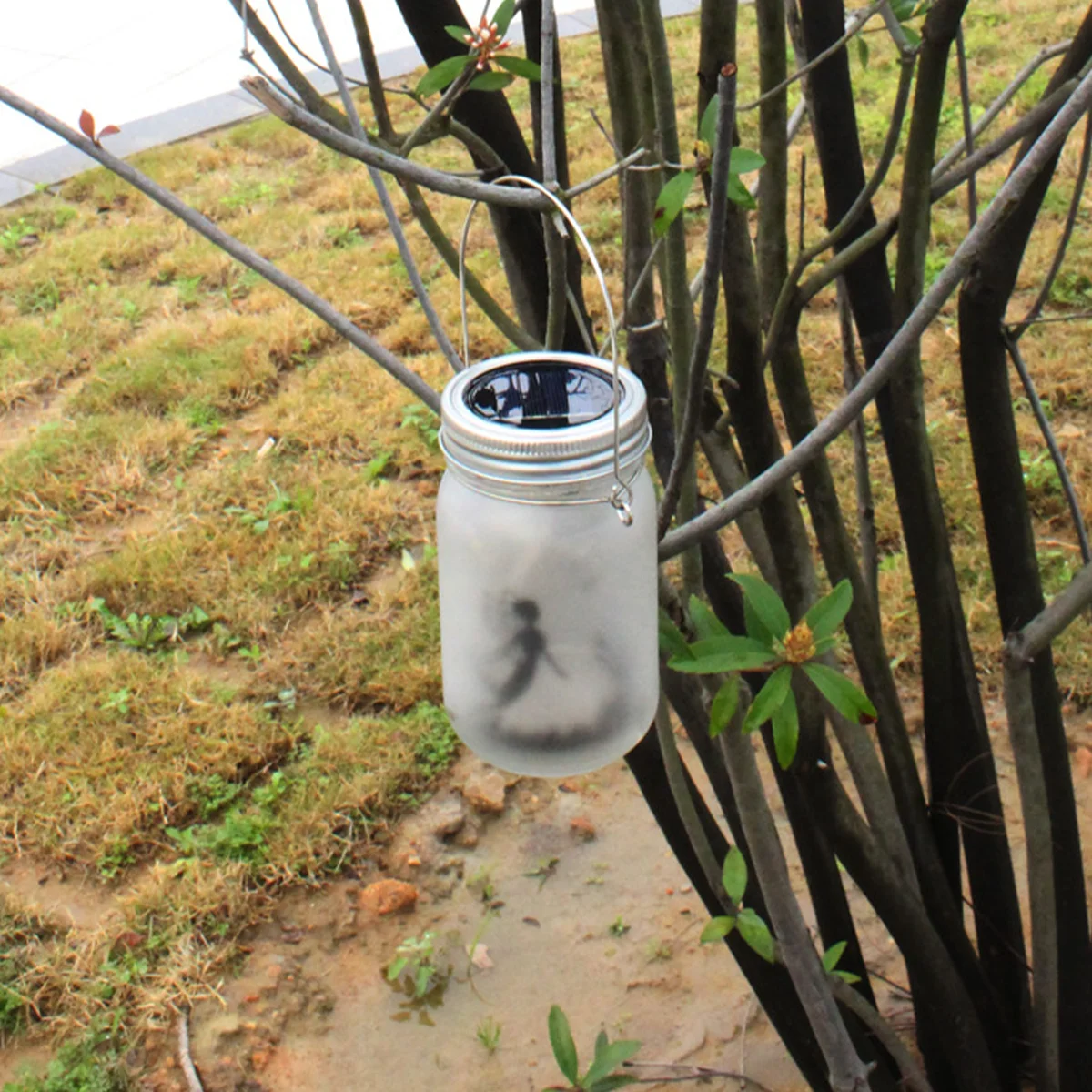 فانوس بالطاقة الشمسية الجنية ضوء أضواء معلقة الزخرفية مصباح الزينة في الهواء الطلق جرة لحديقة بالطاقة حفلة Led فوانيس الحديقة الفناء