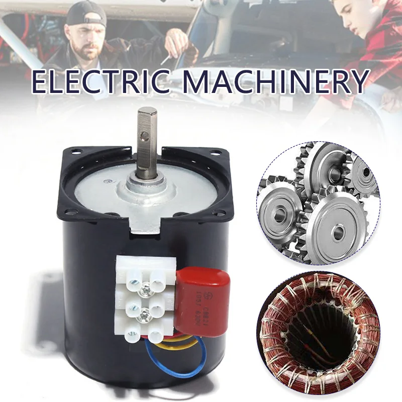 محرك تروس صغير مع مغناطيس دائم ، محرك تروس متزامن ، سرعة منخفضة ، 60KTYZ ، 50Hz ، V AC ، 14W ،