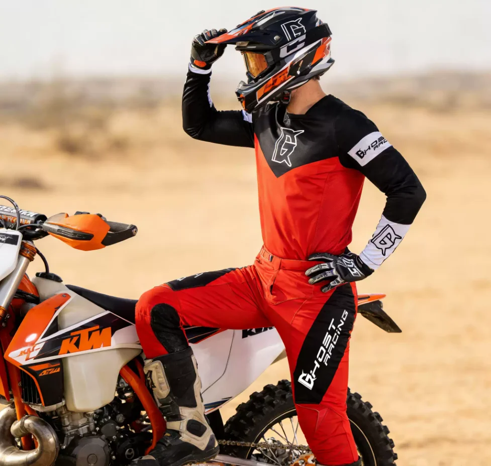 Cross-Country Motorcycle Riding Suit Wear-Resistant Anti-Fall Breathable Quick-Pull Suit for Mountain Forest Road Use