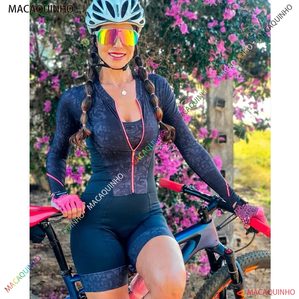 Female Cyclist Clothing Kafitt Cycling Long Sleeve Jumpsuit 2022 Summer Anti-UV Mountain Uniform Pro Cycling Jersey Set