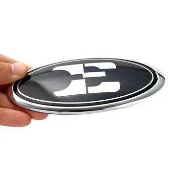 2個鍍鉻黑色E標誌標誌,適用於Optima K5 Forte Rio Stinger汽車配件貼紙,前引擎蓋後行李箱蓋適用 10 最佳銷售 起亞Stinger標誌 - №1