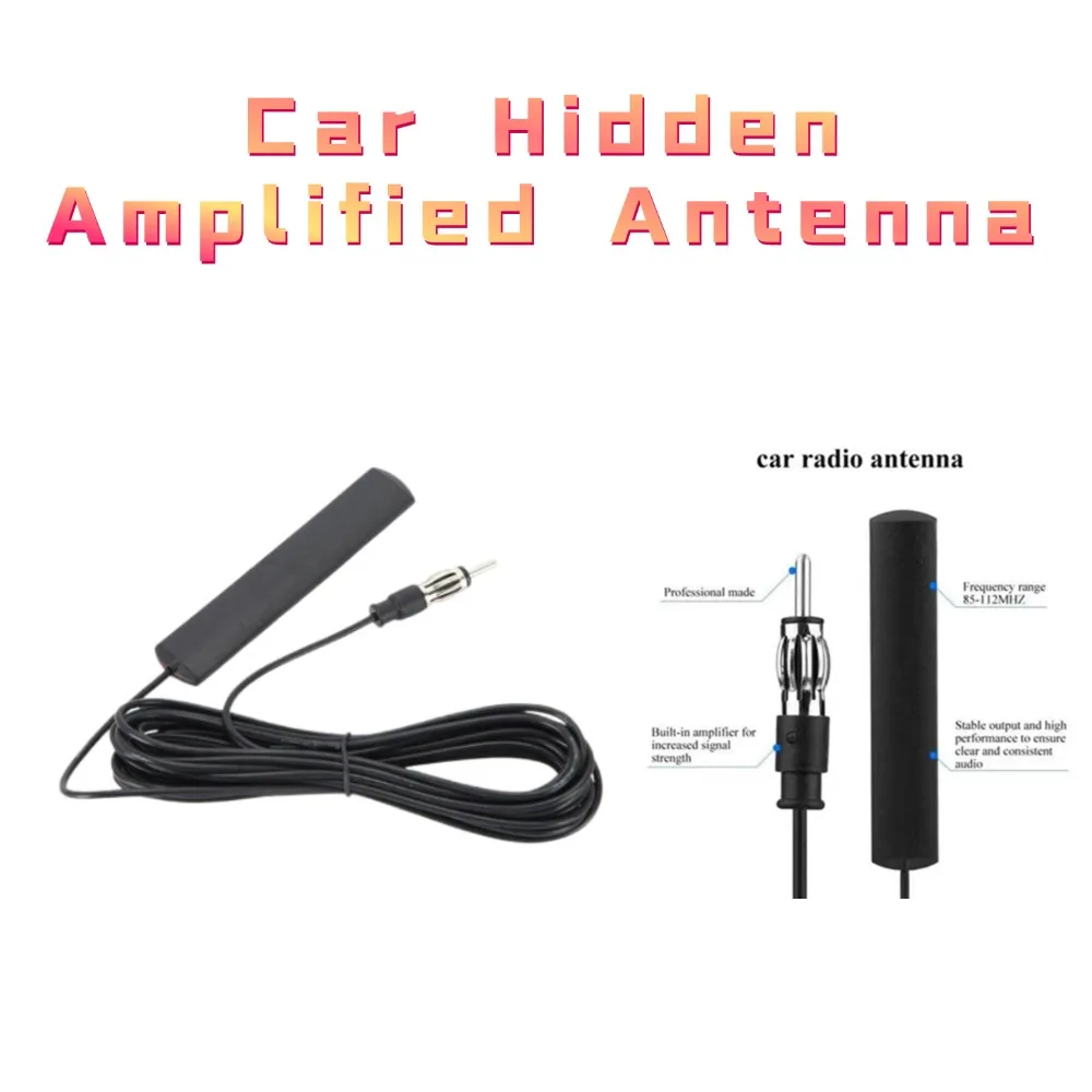 DC 5-12V Car Radio Fm Antenna Universal Auto Length Signal Amp Amplifier Vehicle Boat Marine Signal Car Device Enhance