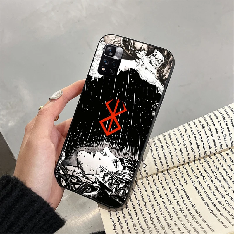 حافظة هاتف Berserk Guts لهاتف Xiaomi Redmi note 13 12 Pro 11S 11 10 Pro 10S 12S Redmi 10 9C 13C #1