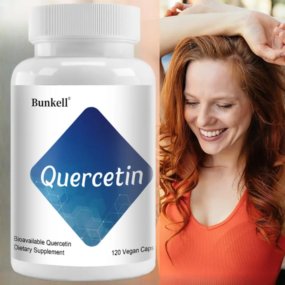 Quercetin Capsules – Healthy Immune Support Supplements, High Bioavailable Flavonoids, Natural Antioxidant – Non-GMO, No Gluten