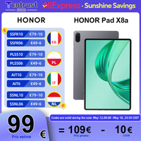 Global Version HONOR Pad X8a 11inch High Refresh Rate Eye Comfort 8300mAh Battery Large-amplitude Quad-speaker Voice Enhancement