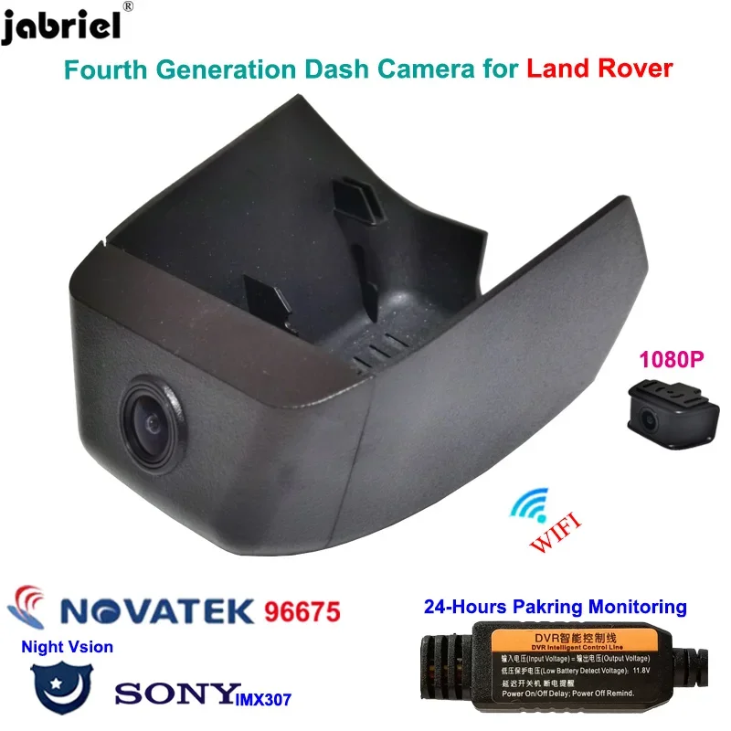 Full HD 1080P WIFI Night Vision 24H Car Dvr Dash Cam Camera Dual Lens Video Recorder for Land Rover Range Rover Evoque 2020 2021