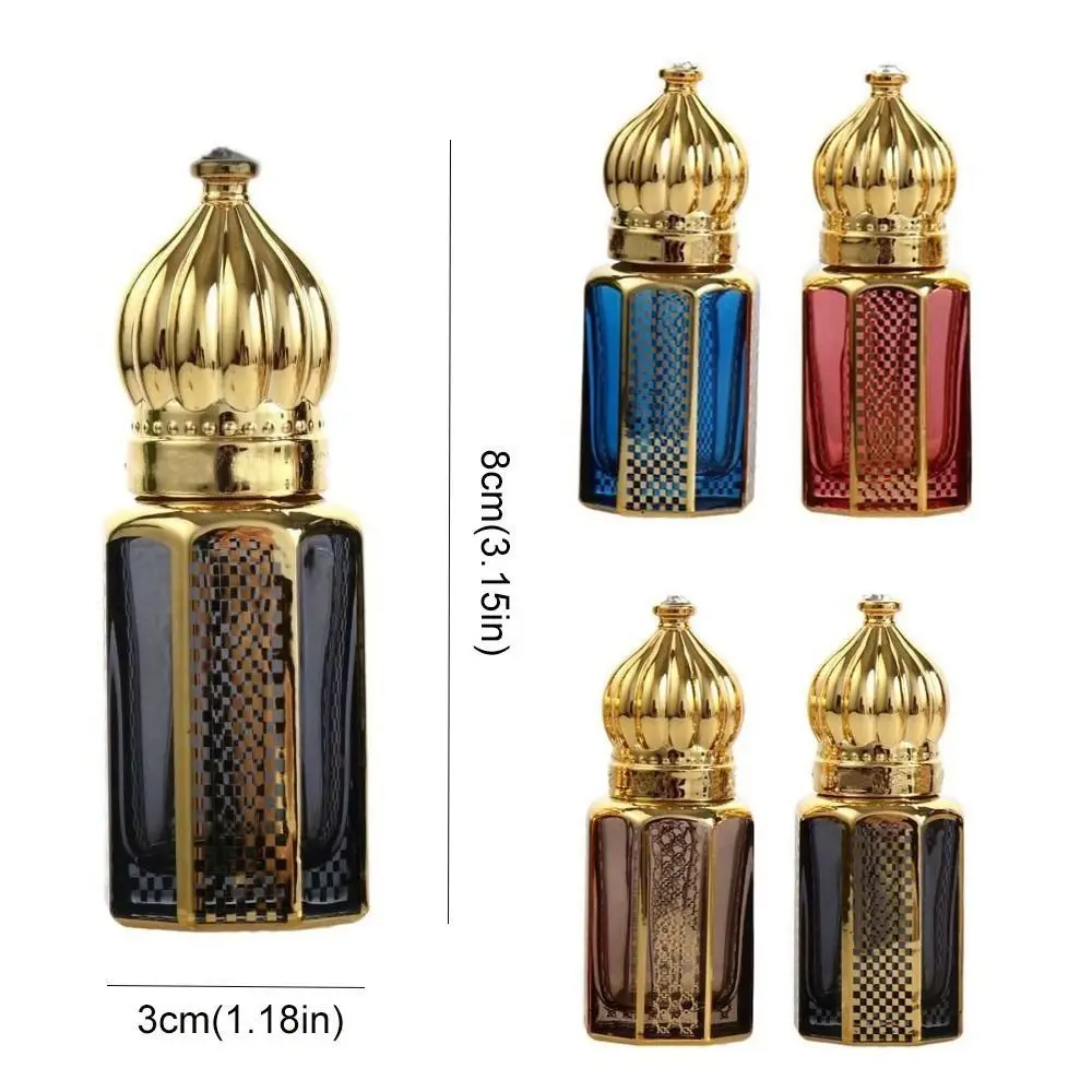 Portable Electroplating Mini Dropper Bottles 6ml Refillable Bottle High-end Empty Essential Oil Bottle Travel