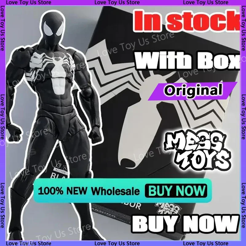 

В наличии Mess Toys Людина-паук Симбиот Костюм Фигурка-Черный Костюм и Алый Паук Аниме Модель Подарок