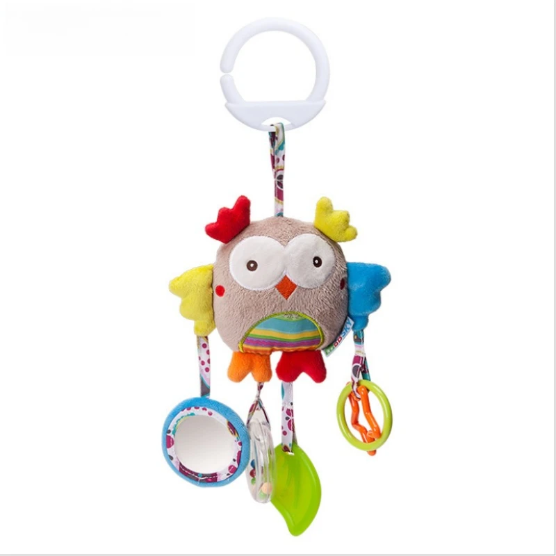 ของเล่นตุ๊กตาเด็กแรกเกิดติดรถเข็นเด็ก ของเล่นเขย่ามือเด็ก โมบายแขวนรูปการ์ตูนสัตว์ ของเล่นแขวนประดับพร้อมกระดิ่ง ของเล่นเสริมพัฒนาการเด็กเล็ก