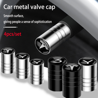 4Pcs/set Metal Car Valve Caps Motorcycle Bicycle Wheel Styling Tyre Hub Cap Decor For Tesla model S Model Y 3 X Auto Accessories