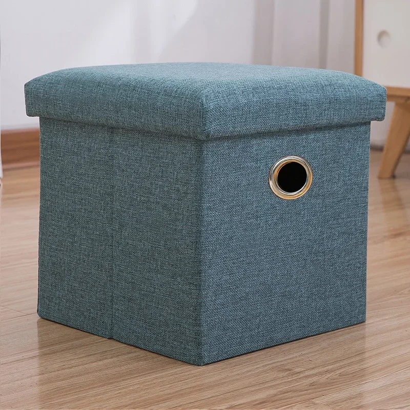 Storage Storage Stool Can Sit on Adult Sofa Small Stool Home Fashion Creative Storage Box Artifact Shoe Changing Stool