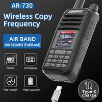 ABBREE AR-730 EU Plug Walkie Talkie Two Way Radio Commutator Station Wireless Set Long Range Receiver With HD Display Screen