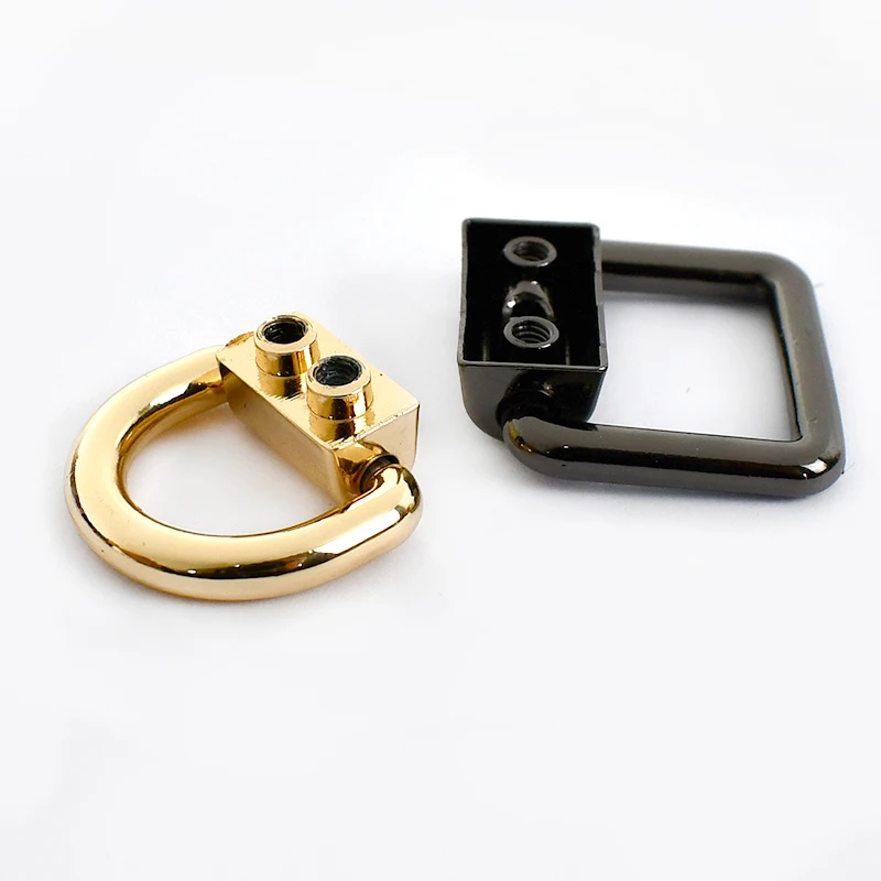 4/10/20Pcs 15/16/19mm D Ring Metal Buckles Bag Side Clip Han