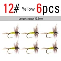 6PCS Yellow 12