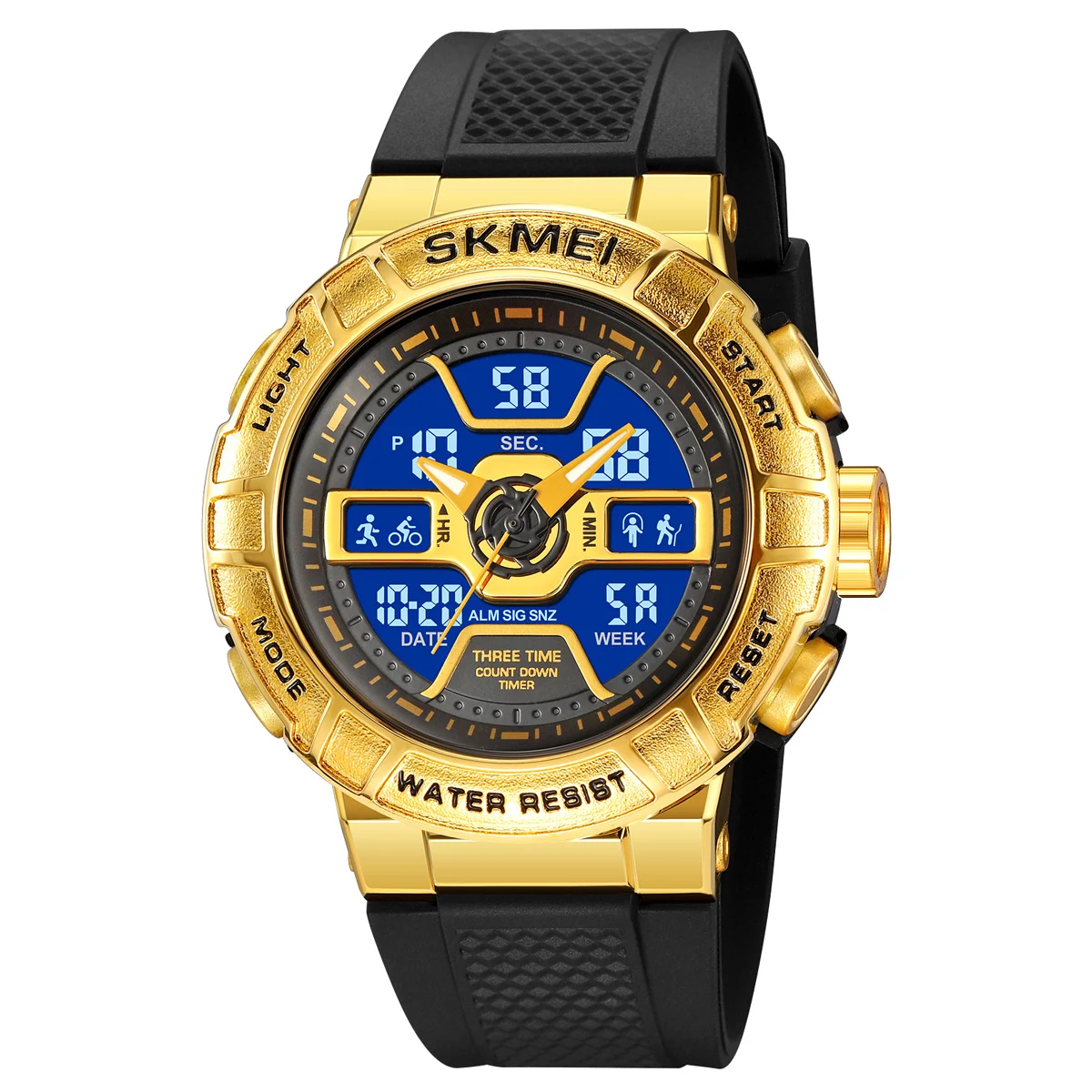 SKMEI Chrono Casual 5Bar Waterproof Digital Wristwatches LED Light Sport Fashion Watch Mens CountDown Male Alarm Reloj Hombre