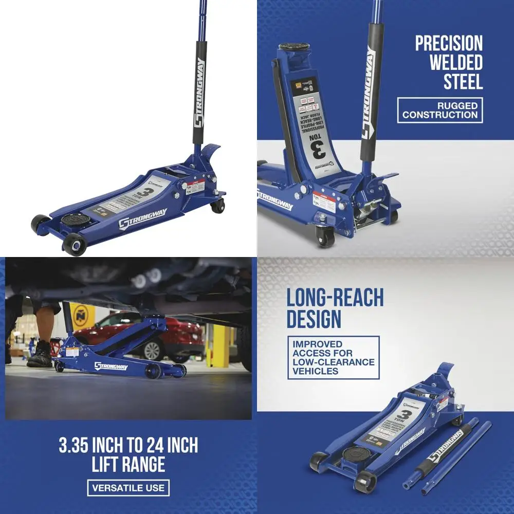 

3-Ton Capacity Long-Reach Low-Profile Service Floor Jack for Professional Use