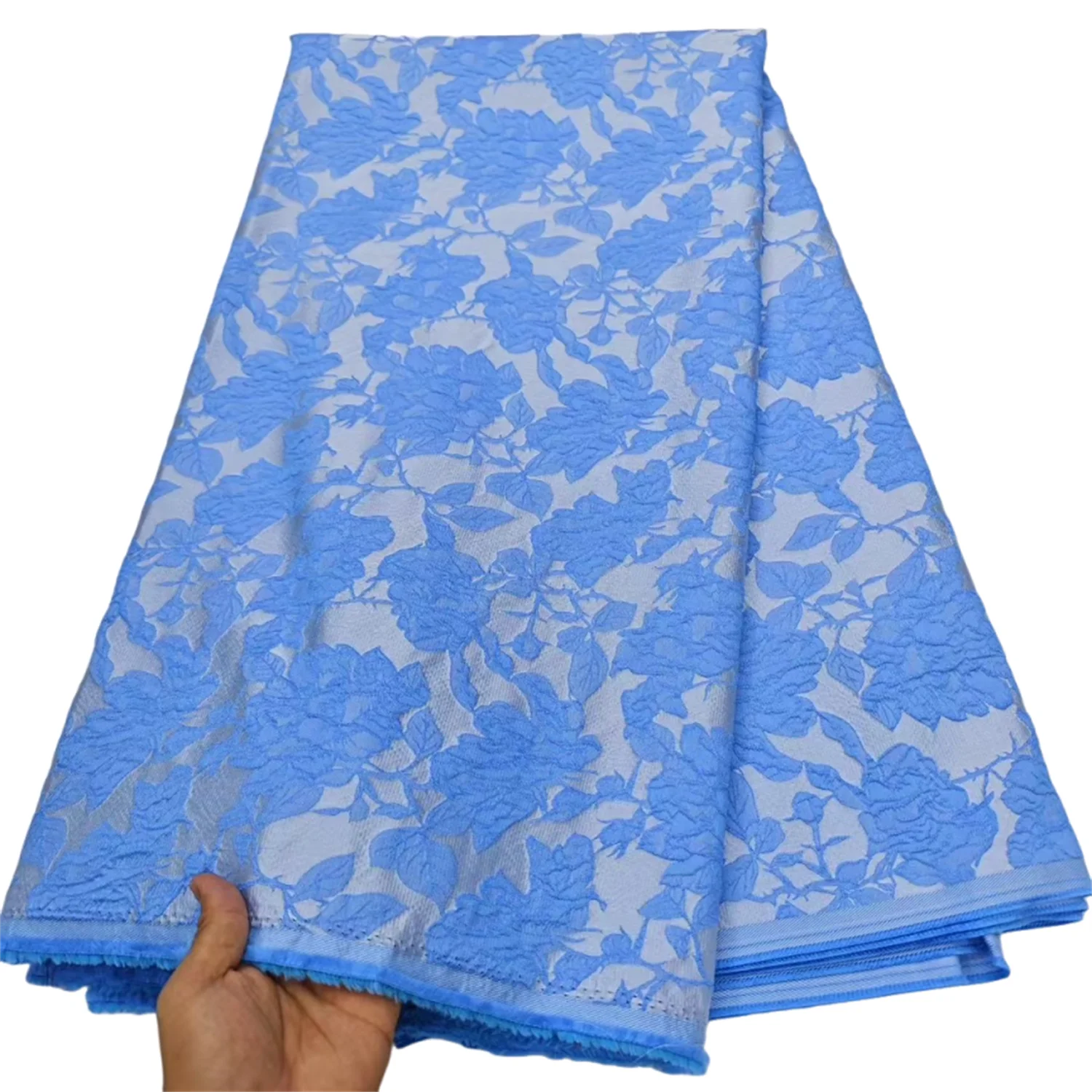 

Горячая нигерийская жаккардовая кружевная ткань 2025 Высокое качество нигерийская африканская дамасская парча кружевная ткань элегантное свадебное платье для женщин