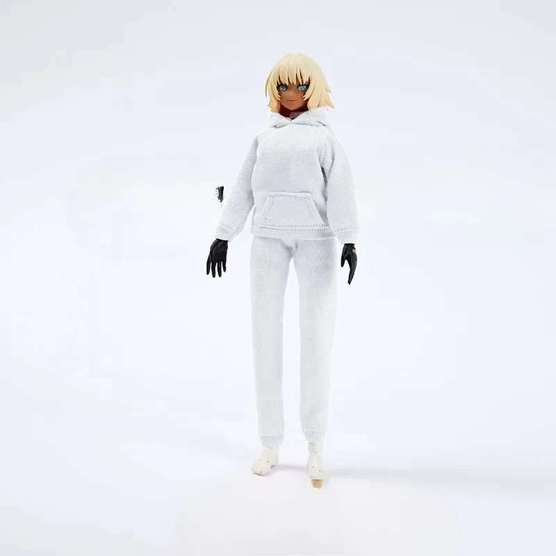 Five Color 1/12 Scale Soldier Clothing Solid Hoodie Top Pants Set Clothes Model for 6inch Action Figure Model Toys in Stock