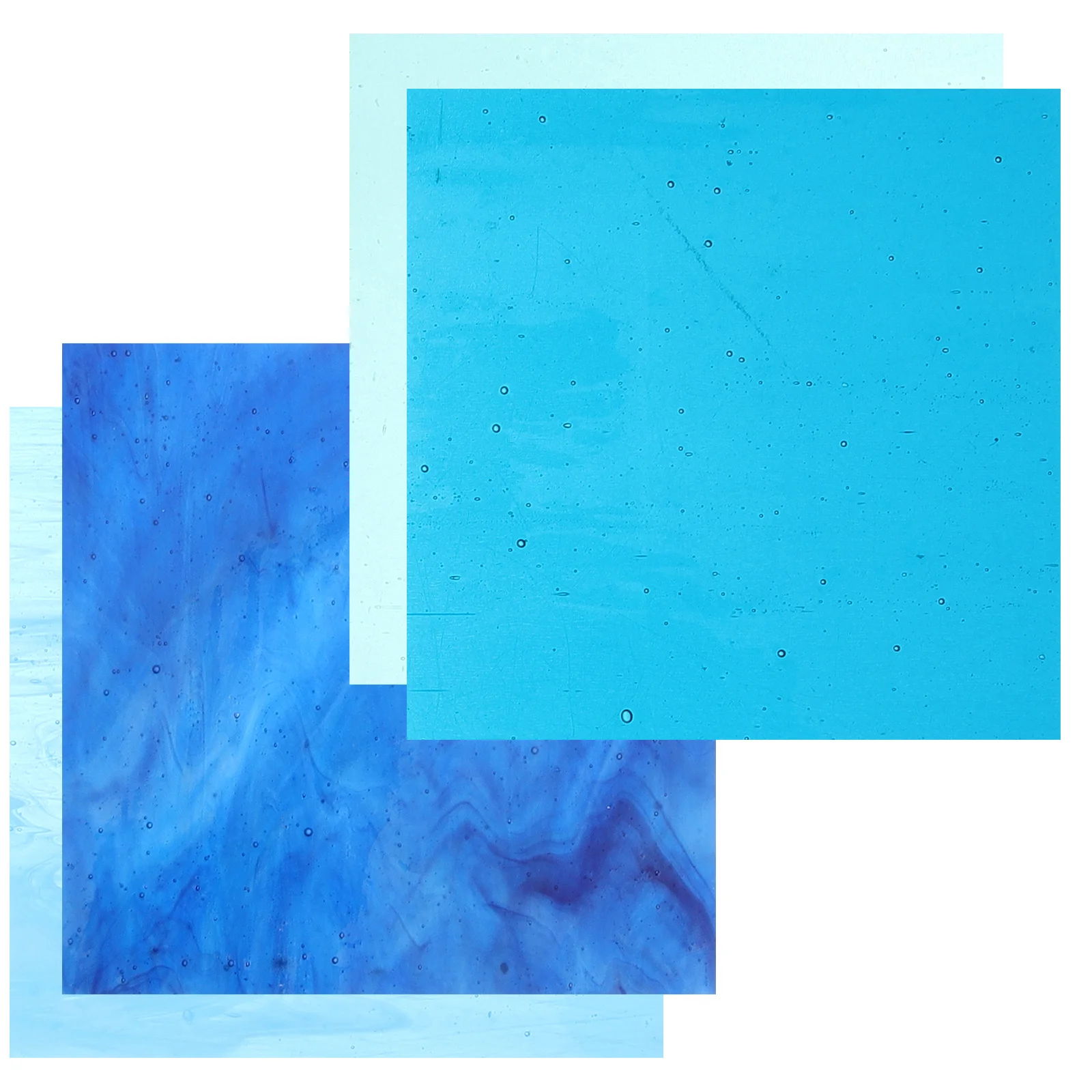 

4Pcs Glass Mosaic Craft Tiles Colorful Polished Smooth Surface DIY Supply for Picture Frames Garden Vase Decor