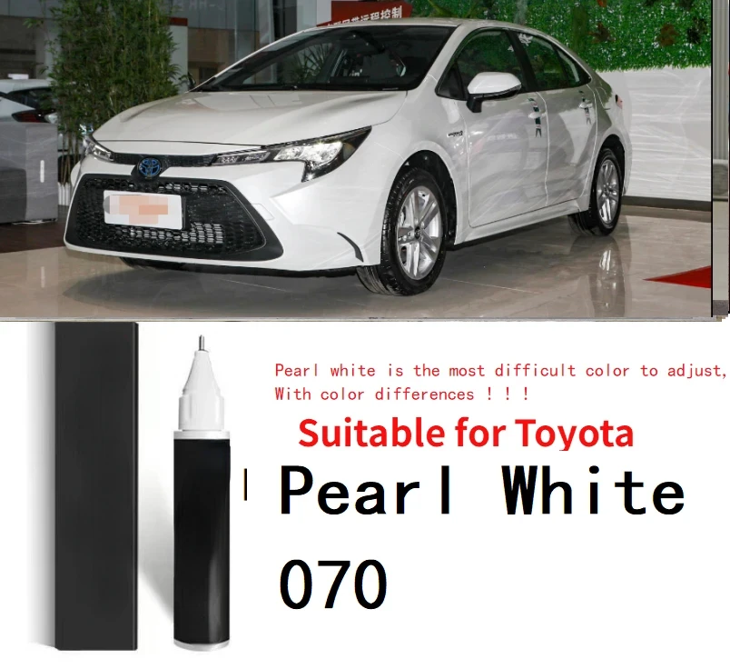 Cocok untuk Toyota cat perbaikan untuk gores touch-up pen Pearl White 070 Super putih 040 Platinum Pearl white 089 Skyrim 040