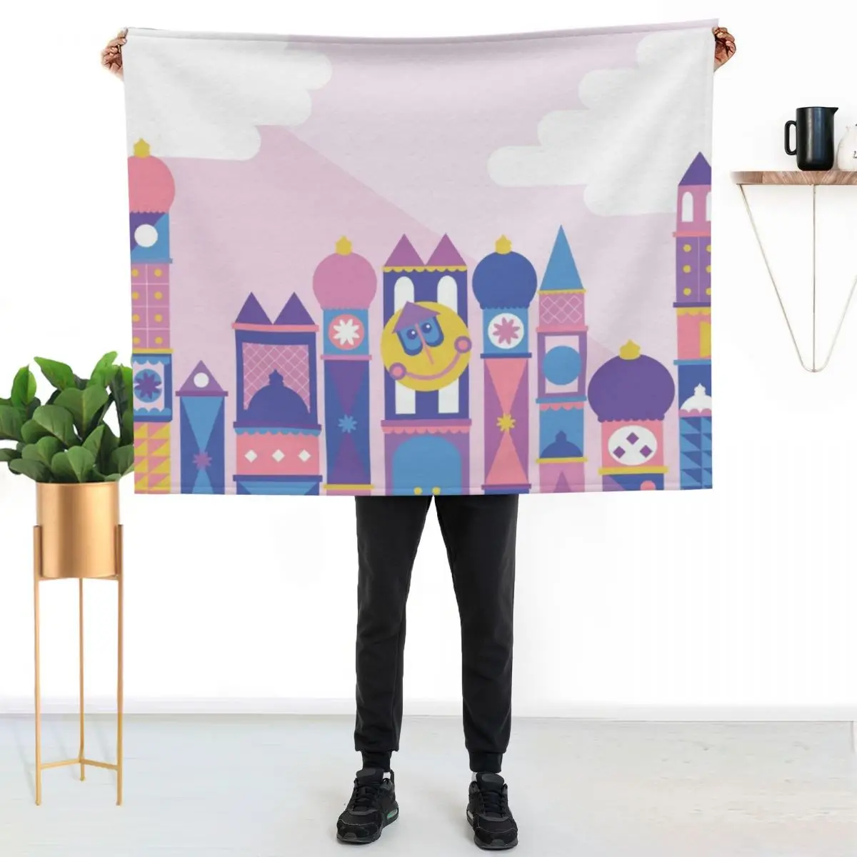 It's a small world after all Throw Blanket Tourist Thins for winter Furry Sofa Soft Big Blankets