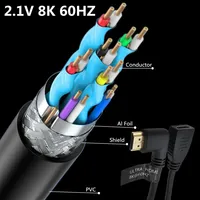 8K HDMI-compatible Extension Cable, 8K60 4K120 144Hz High Speed HDMI Extender Cord Male to Female Adapter Connector cable
