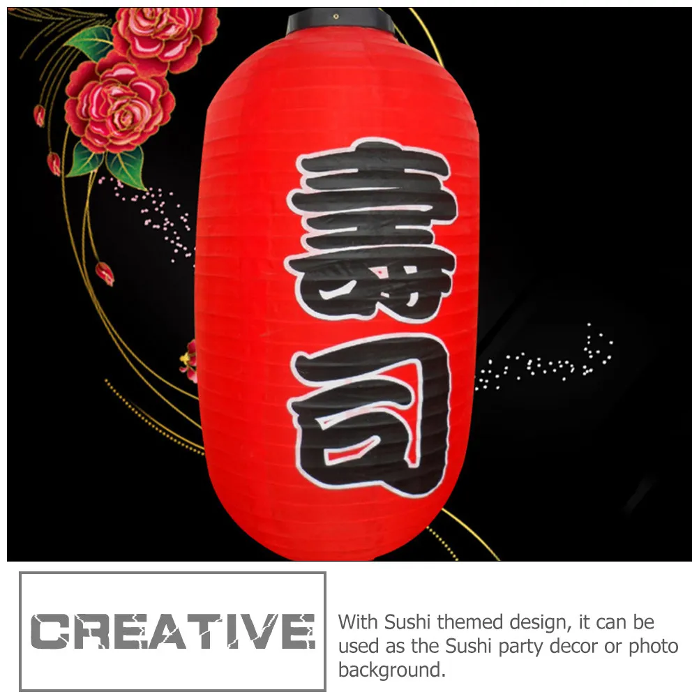4-個の防水ランタン寿司テーマ装飾日本のランタン装飾寿司パーティー装飾装飾日本のランタンバー用