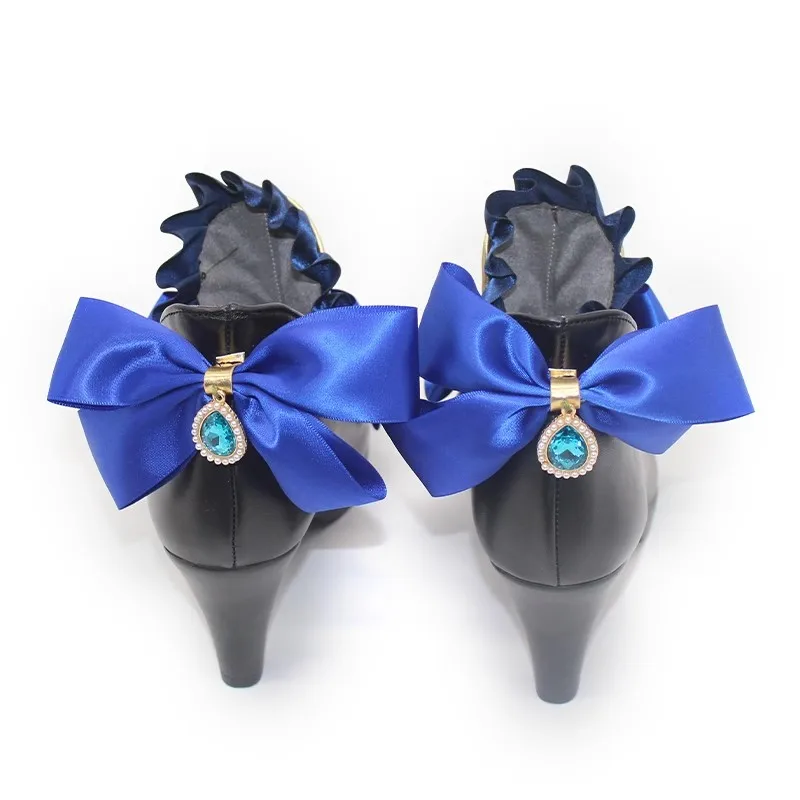 Genshin Impact Furina de Fontaine Cosplay Shoes PU Boots Props for Halloween Carnival Party Christmas Customizable Costume