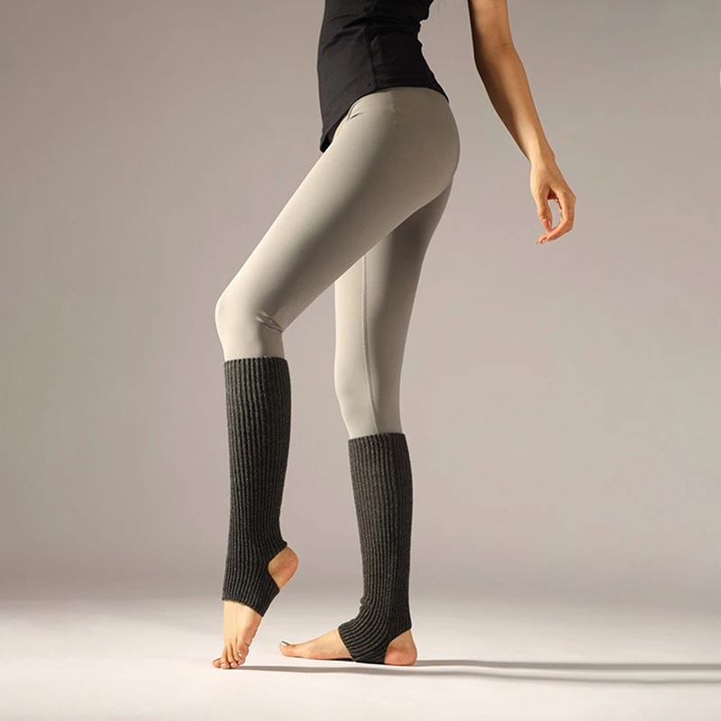 【ODS-2】calentadores de piernas para mujer, cubierta de pierna femenina para chica de invierno, para gimnasio, Fitness, baile latino, Ballet, Yoga, calcetines sueltos, Media larga