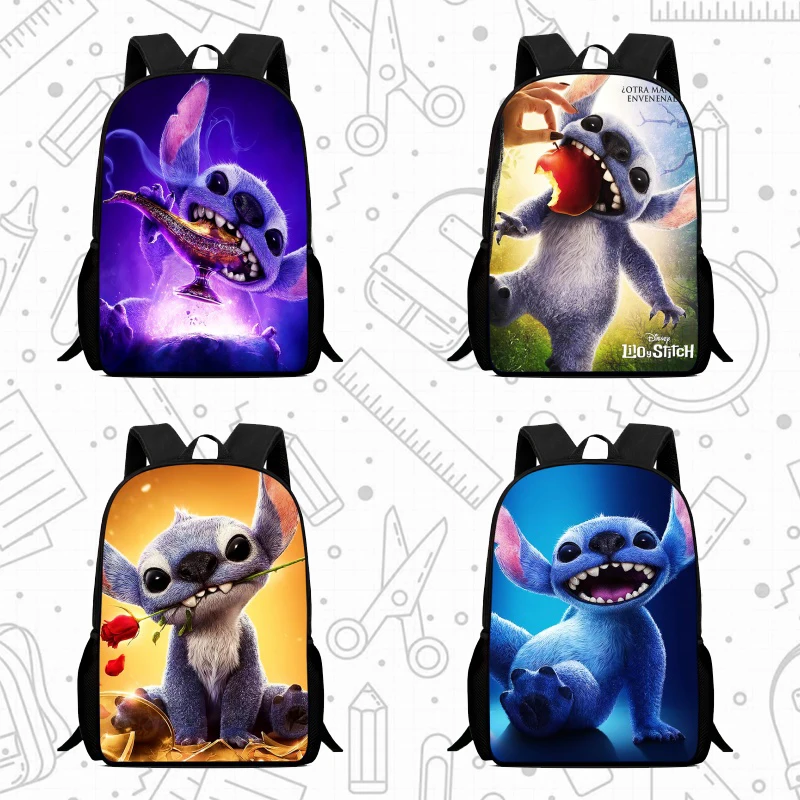 

Disney School Backpack,Cartoon Stitch School Bags for Girls Boys,Durable &Light Weight Kids Backpack for Kindergarteen