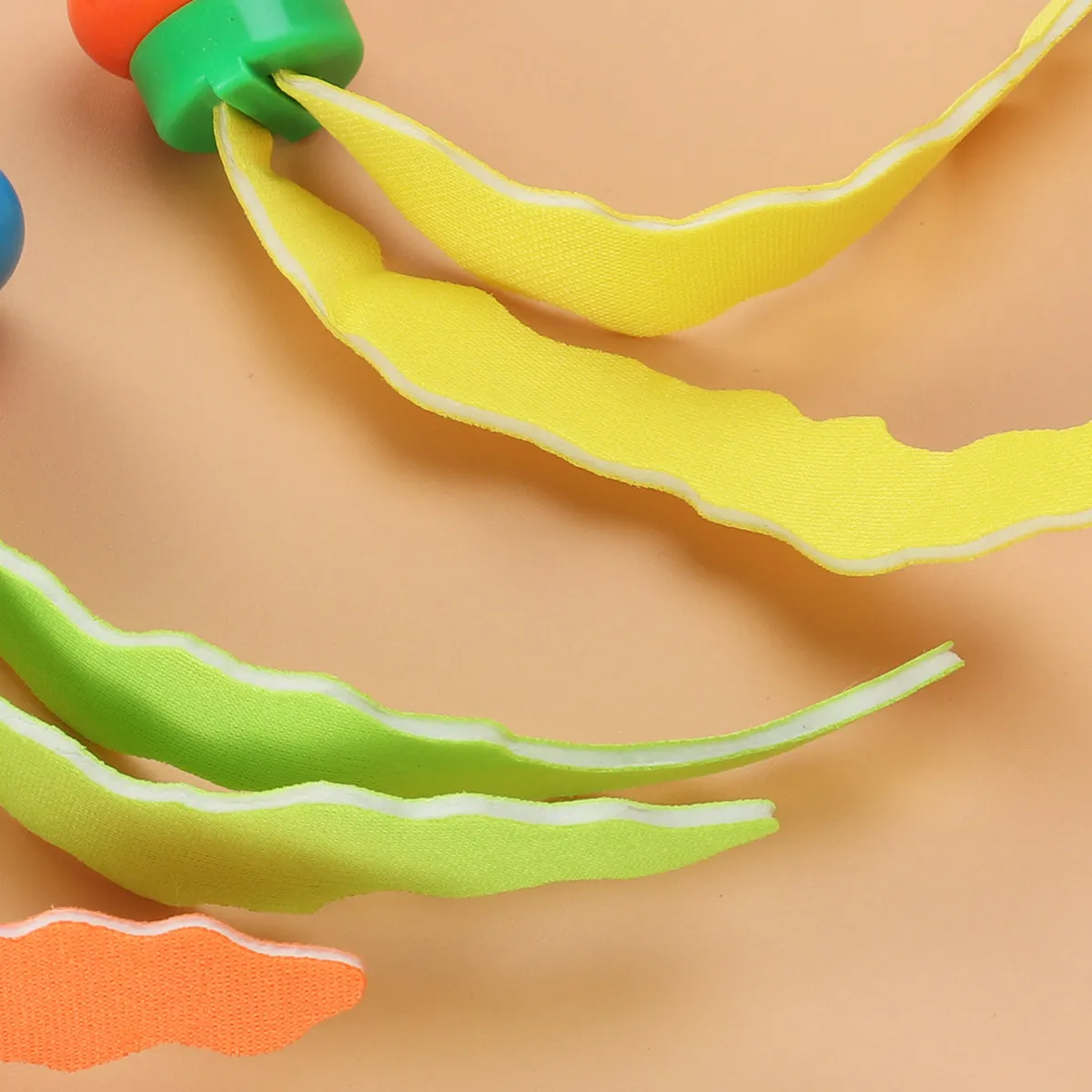 3 stuks zeewier duiken vroeg onderwijs kind zwembad zwemtraining onderwater zeevorm wateractiviteit oranje geel