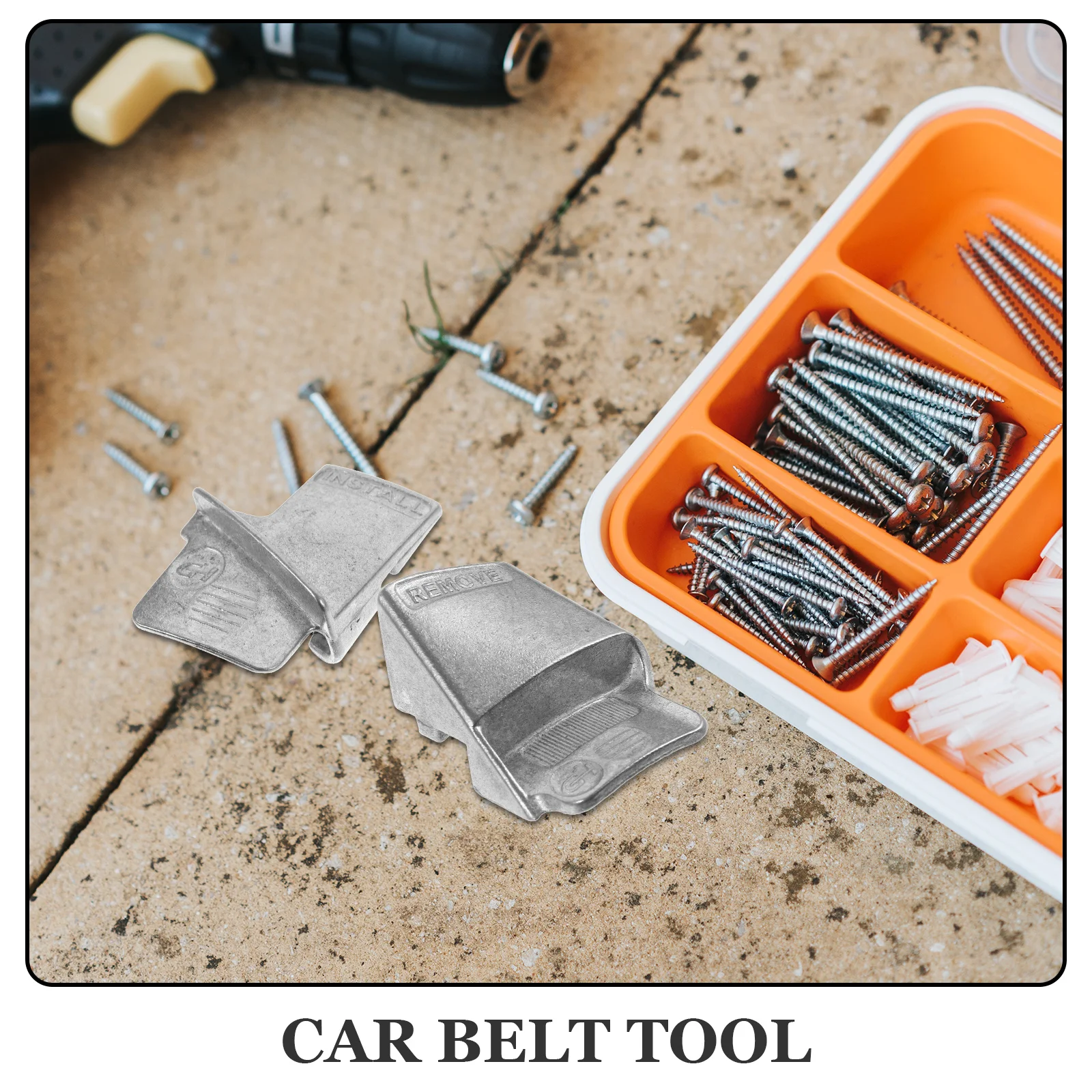 

1Set Car Accessory Stainless Steel Stretch Belt Tool Reliable Performance No Damage to Belts Car Belt Tool Vehicle Accessory