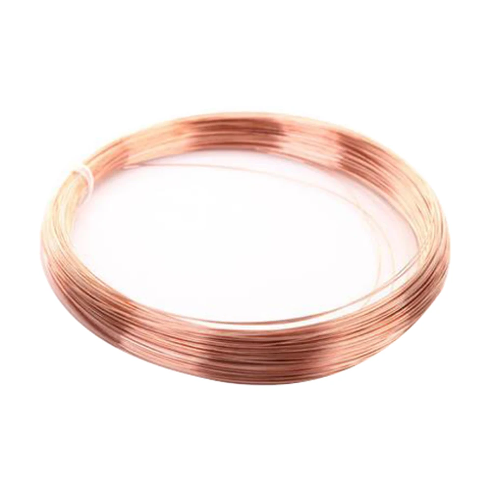 2mm 2.5mm 3mm 4mm 5mm Copper Thread Wire Making Materials Wrapping Wire Thread Tarnish Resistant Red Copper Wire 5m Metal Line