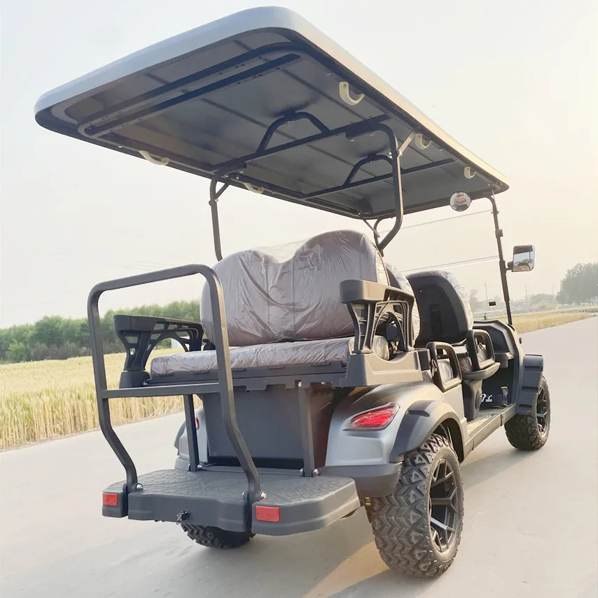 Color Custom Modern Fashion 48V Adults Scooter Solar Panels Powered Off Road Beach Buggy Electric Golf Cart