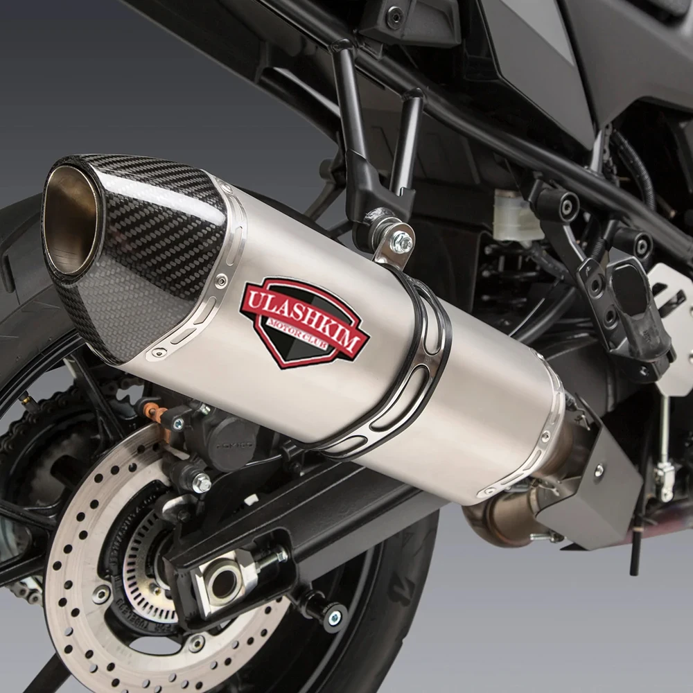 Slip On For Suzuki V-STROM 1050 2020 R-77 STAINLESS SLIP-ON EXHAUST W/ STAINLESS MUFFLER