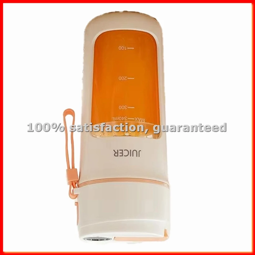 Portable Juicer Electric Blender Multifunction Maker Machine Fruit Extractors Smoothies Mixer 6 Blades 1200mAh Orange-A13G